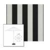 Picture of Beaufort Black White | 6.5' Fiberglass Patio Umbrella Sunbrella® Awning Fabric