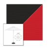 Picture of Black Jockey Red | 6.5' Fiberglass Patio Umbrella Sunbrella® Awning Fabric