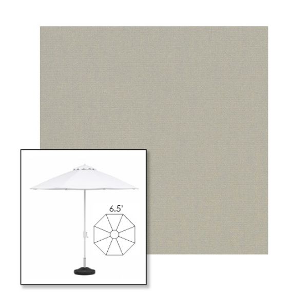 Picture of Cadet Grey | 6.5' Fiberglass Patio Umbrella Sunbrella® Awning Fabric