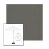 Picture of Charcoal Grey | 6.5' Fiberglass Patio Umbrella Sunbrella® Awning Fabric
