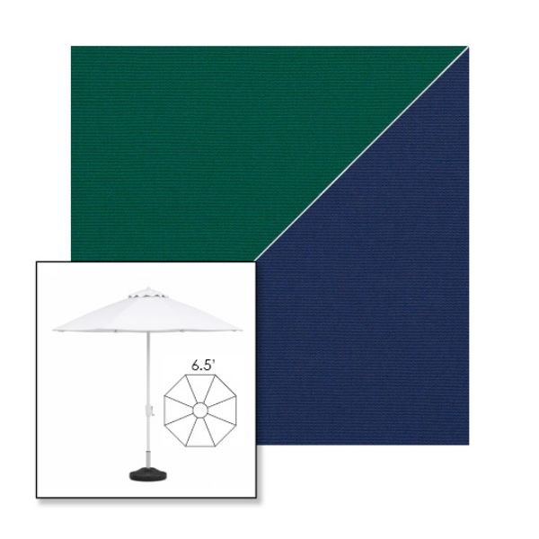 Picture of Forest Green Marine Blue | 6.5' Fiberglass Patio Umbrella Sunbrella® Awning Fabric