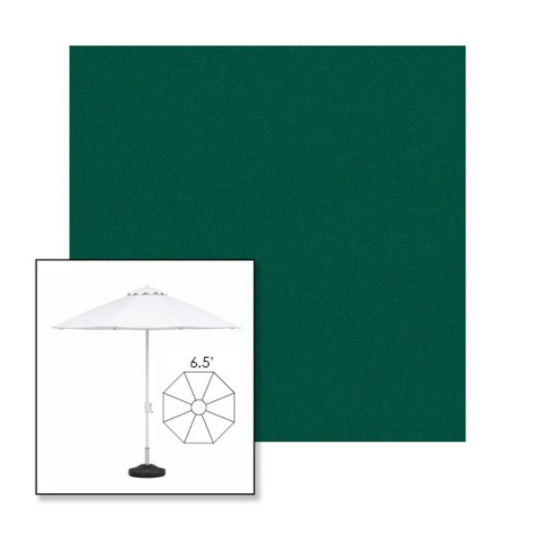 Picture of Forest Green | 6.5' Fiberglass Patio Umbrella Sunbrella® Awning Fabric