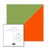 Picture of Ginkgo Orange | 6.5' Fiberglass Patio Umbrella Sunbrella® Awning Fabric