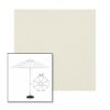 Picture of Oyster | 6.5' Fiberglass Patio Umbrella Sunbrella® Awning Fabric