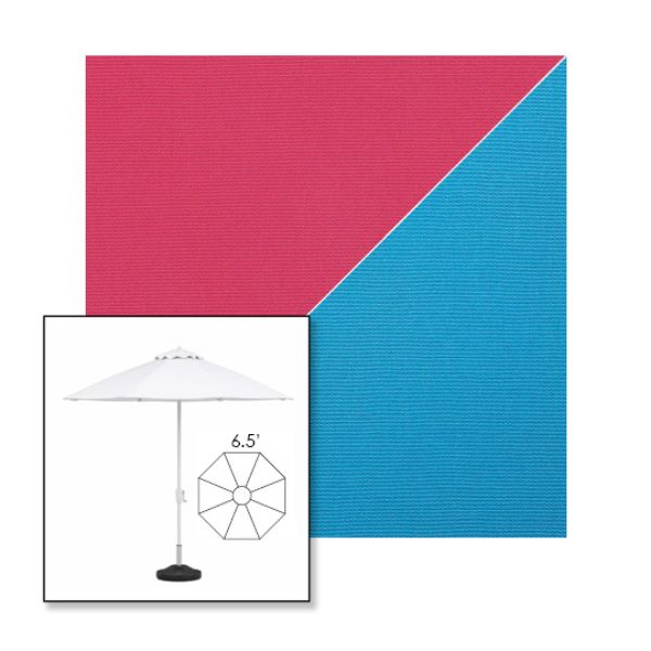 Picture of Pink Azure | 6.5' Fiberglass Patio Umbrella Sunbrella® Awning Fabric