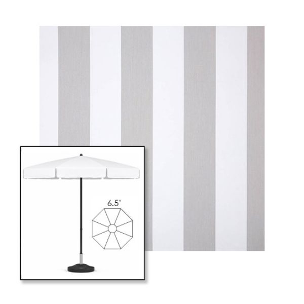 Picture of Beaufort Cloud | 6.5' Fiberglass Patio Umbrella Sunbrella® Awning Fabric