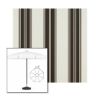 Picture of Black Taupe Fancy | 6.5' Fiberglass Patio Umbrella Sunbrella® Awning Fabric
