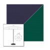Picture of Captain Navy Forest Green | 6.5' Fiberglass Patio Umbrella Sunbrella® Awning Fabric