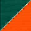 Picture of Forest Green Orange | 6.5' Fiberglass Patio Umbrella Sunbrella® Awning Fabric
