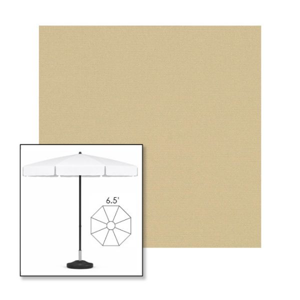 Picture of Linen | 6.5' Fiberglass Patio Umbrella Sunbrella® Awning Fabric