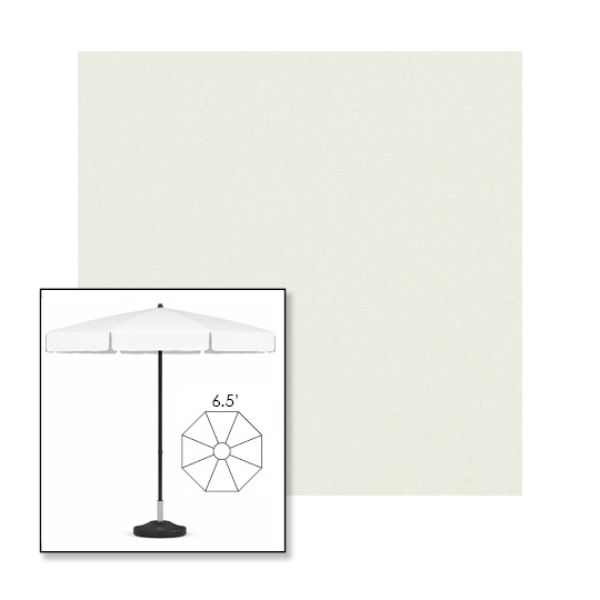 Picture of Natural | 6.5' Fiberglass Patio Umbrella Sunbrella® Awning Fabric