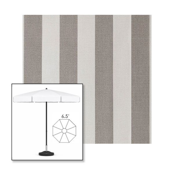 Picture of Paxton Stone | 6.5' Fiberglass Patio Umbrella Sunbrella® Awning Fabric