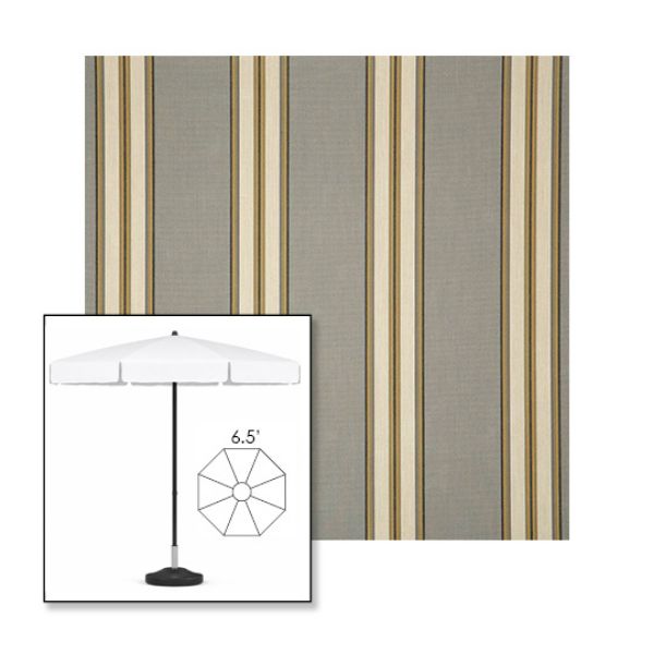 Picture of Preston Stone | 6.5' Fiberglass Patio Umbrella Sunbrella® Awning Fabric
