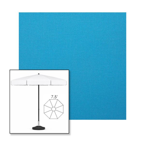 Picture of Azure | 7.5' Fiberglass Patio Umbrella Sunbrella® Awning Fabric