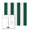 Picture of Beaufort Forest Green Natural | 7.5' Fiberglass Patio Umbrella Sunbrella® Awning Fabric