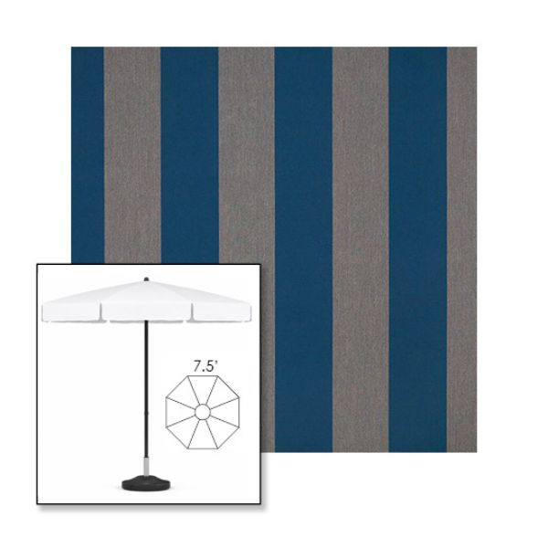 Picture of Beaufort Peacock | 7.5' Fiberglass Patio Umbrella Sunbrella® Awning Fabric