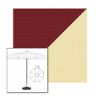 Picture of Burgundy Parchment | 7.5' Fiberglass Patio Umbrella Sunbrella® Awning Fabric