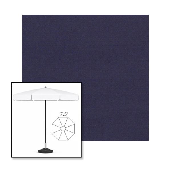 Picture of Captain Navy | 7.5' Fiberglass Patio Umbrella Sunbrella® Awning Fabric