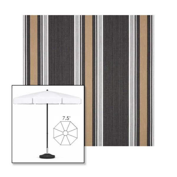 Picture of Emblem Classic | 7.5' Fiberglass Patio Umbrella Sunbrella® Awning Fabric