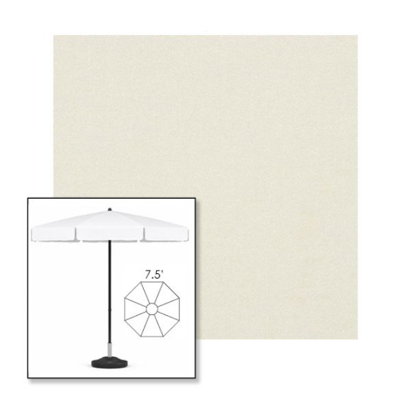 Picture of Oyster | 7.5' Fiberglass Patio Umbrella Sunbrella® Awning Fabric