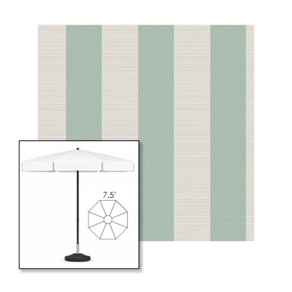 Picture of Paxton Dew | 7.5' Fiberglass Patio Umbrella Sunbrella® Awning Fabric