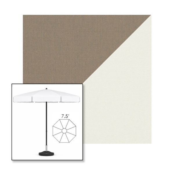 Picture of Taupe Natural | 7.5' Fiberglass Patio Umbrella Sunbrella® Awning Fabric