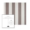Picture of Beaufort Mushroom | 6.5' Fiberglass Market Umbrella Sunbrella® Awning Fabric