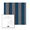 Picture of Beaufort Peacock | 6.5' Fiberglass Market Umbrella Sunbrella® Awning Fabric