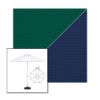 Picture of Forest Green Marine Blue | 6.5' Fiberglass Market Umbrella Sunbrella® Awning Fabric