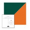 Picture of Forest Green Tuscan | 6.5' Fiberglass Market Umbrella Sunbrella® Awning Fabric