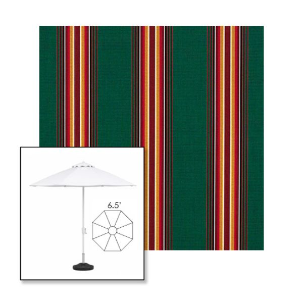 Picture of Hemlock Tweed Fancy | 6.5' Fiberglass Market Umbrella Sunbrella® Awning Fabric