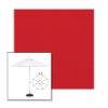 Picture of Jockey Red | 6.5' Fiberglass Market Umbrella Sunbrella® Awning Fabric
