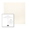 Picture of White | 6.5' Fiberglass Market Umbrella Sunbrella® Awning Fabric