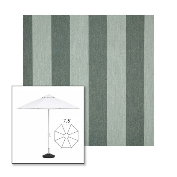 Picture of Beaufort Sagebrush | 7.5' Fiberglass Market Umbrella Sunbrella® Awning Fabric