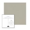 Picture of Cadet Grey | 7.5' Fiberglass Market Umbrella Sunbrella® Awning Fabric