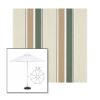 Picture of Fern Heather Beige Block | 7.5' Fiberglass Market Umbrella Sunbrella® Awning Fabric