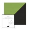 Picture of Ginkgo Black | 7.5' Fiberglass Market Umbrella Sunbrella® Awning Fabric