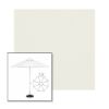 Picture of Natural | 7.5' Fiberglass Market Umbrella Sunbrella® Awning Fabric