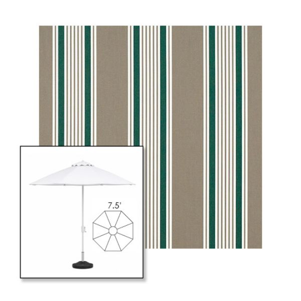 Picture of Taupe 2 | 7.5' Fiberglass Market Umbrella Sunbrella® Awning Fabric