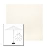 Picture of White | 7.5' Fiberglass Market Umbrella Sunbrella® Awning Fabric