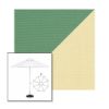 Picture of Basil Parchment | 9' Fiberglass Market Umbrella Sunbrella® Awning Fabric