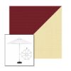 Picture of Burgundy Parchment | 9' Fiberglass Market Umbrella Sunbrella® Awning Fabric