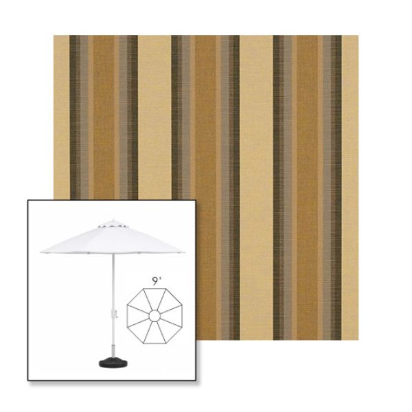 Picture of Colonnade Fossil | 9' Fiberglass Market Umbrella Sunbrella® Awning Fabric