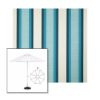 Picture of Colonnade Seaglass | 9' Fiberglass Market Umbrella Sunbrella® Awning Fabric