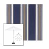 Picture of Emblem Navy | 9' Fiberglass Market Umbrella Sunbrella® Awning Fabric