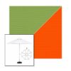 Picture of Ginkgo Orange | 9' Fiberglass Market Umbrella Sunbrella® Awning Fabric