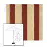 Picture of Havelock Brick | 9' Fiberglass Market Umbrella Sunbrella® Awning Fabric