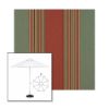 Picture of Henna Fern Vintage | 9' Fiberglass Market Umbrella Sunbrella® Awning Fabric