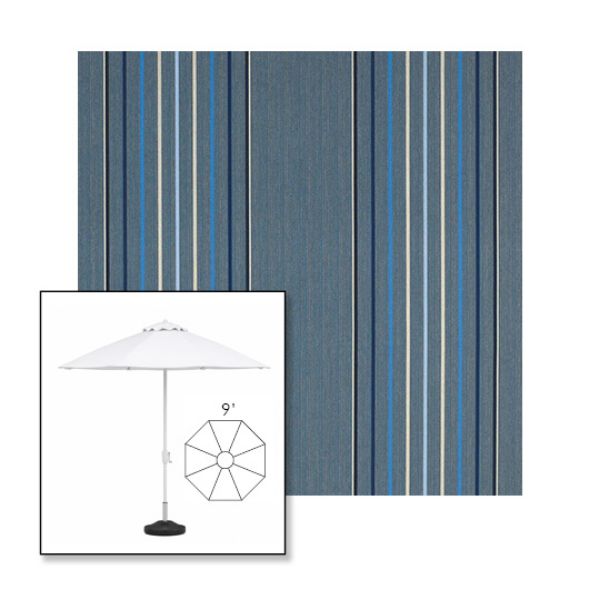 Picture of Motive Denim | 9' Fiberglass Market Umbrella Sunbrella® Awning Fabric