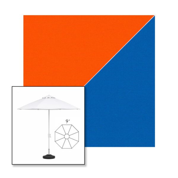 Picture of Orange Pacific | 9' Fiberglass Market Umbrella Sunbrella® Awning Fabric